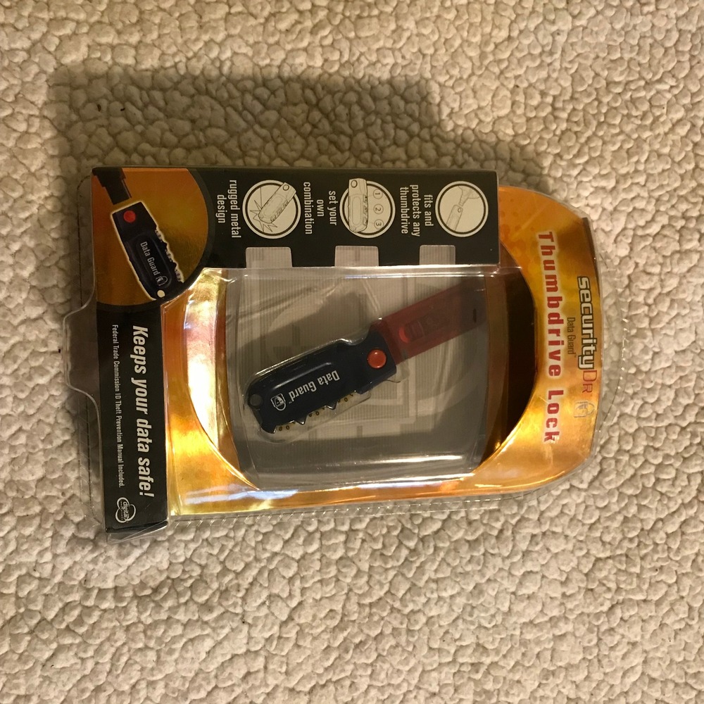 SecurityDR Data Guard Thumbdrive Lock USB Flash Drive Combination Lock 90106 00